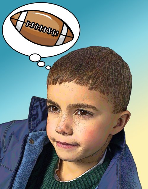 Michael custom comic art from your childs photo