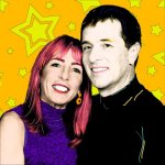 Cool couple custom pop art 