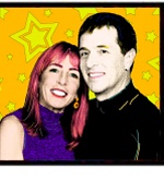 Cartoon Pop Art Holly and Buddy